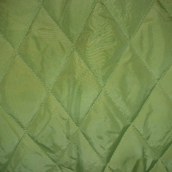 Coach Green Quilted Lightweight Jacket Diamond Stitching . Size Large - Picture 5 of 9